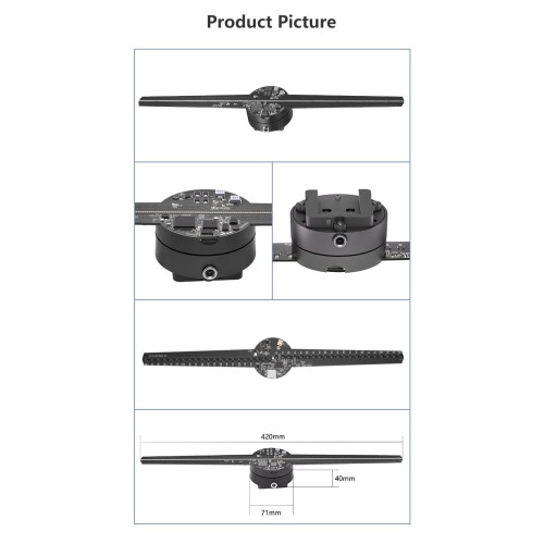 3D голографический вентилятор Z2 (42см)