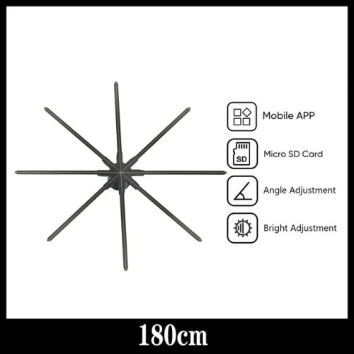 3D голографический вентилятор Z200 (HD 180см)