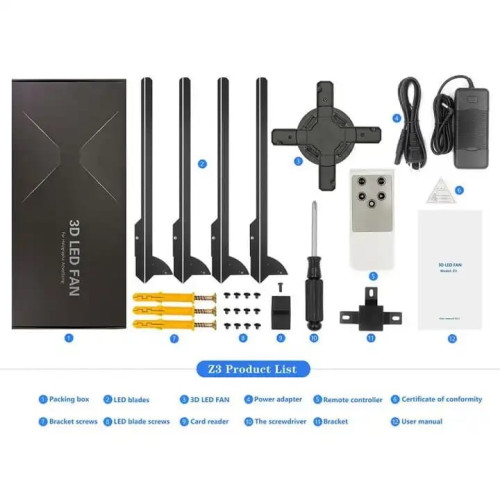 3D голографический вентилятор Z3 (65см)
