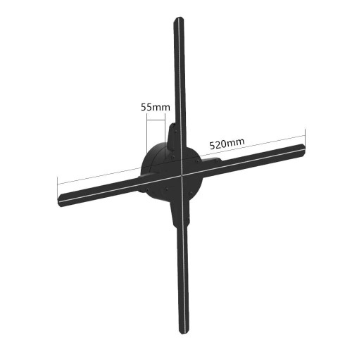 3D голографический вентилятор Z7H (HD 52см)