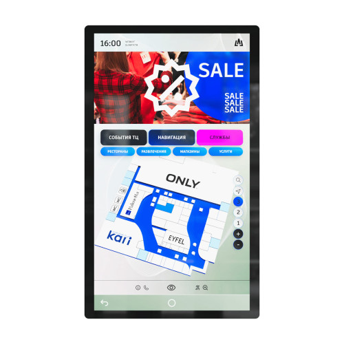 Настенный сенсорный киоск МОНО 43