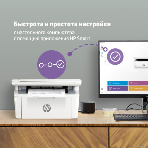 МФУ лазерное HP LaserJet M141a 7MD73A