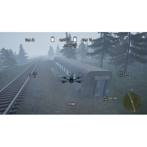 Тренажёр пилотирования БПЛА квадрокоптерного типа - Sky61