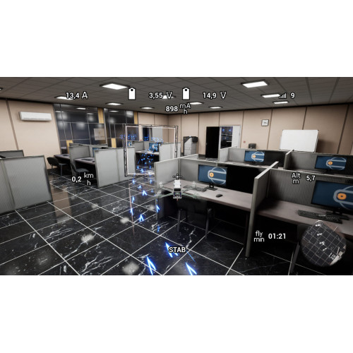 Тренажёр пилотирования БПЛА квадрокоптерного типа - Sky61