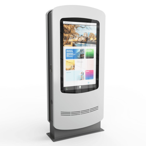 Уличный двусторонний сенсорный киоск МОДЕРН 55